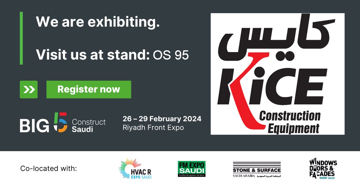 KiCEequip's tweet photo. #كايس ستتواجد في معرض #Big5 
نتطلع للقائكم
للتسجيل: https://t.co/aHtXnAqxnS https://t.co/QD9thOoBcH