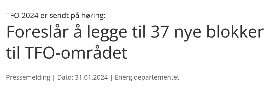 Nok en svart dag for Norge:

1. Staten anker dommen i #klimasøksmålet

2. Regjeringen lyser ut 37 nye oljeblokker, med *hele 34* i Barentshavet

Ingen overraskelse, men verdt å gjenta:

Norge ignorerer klimavitenskapen og satser alt på fortidas løsninger. e24.no/energi-og-klim…