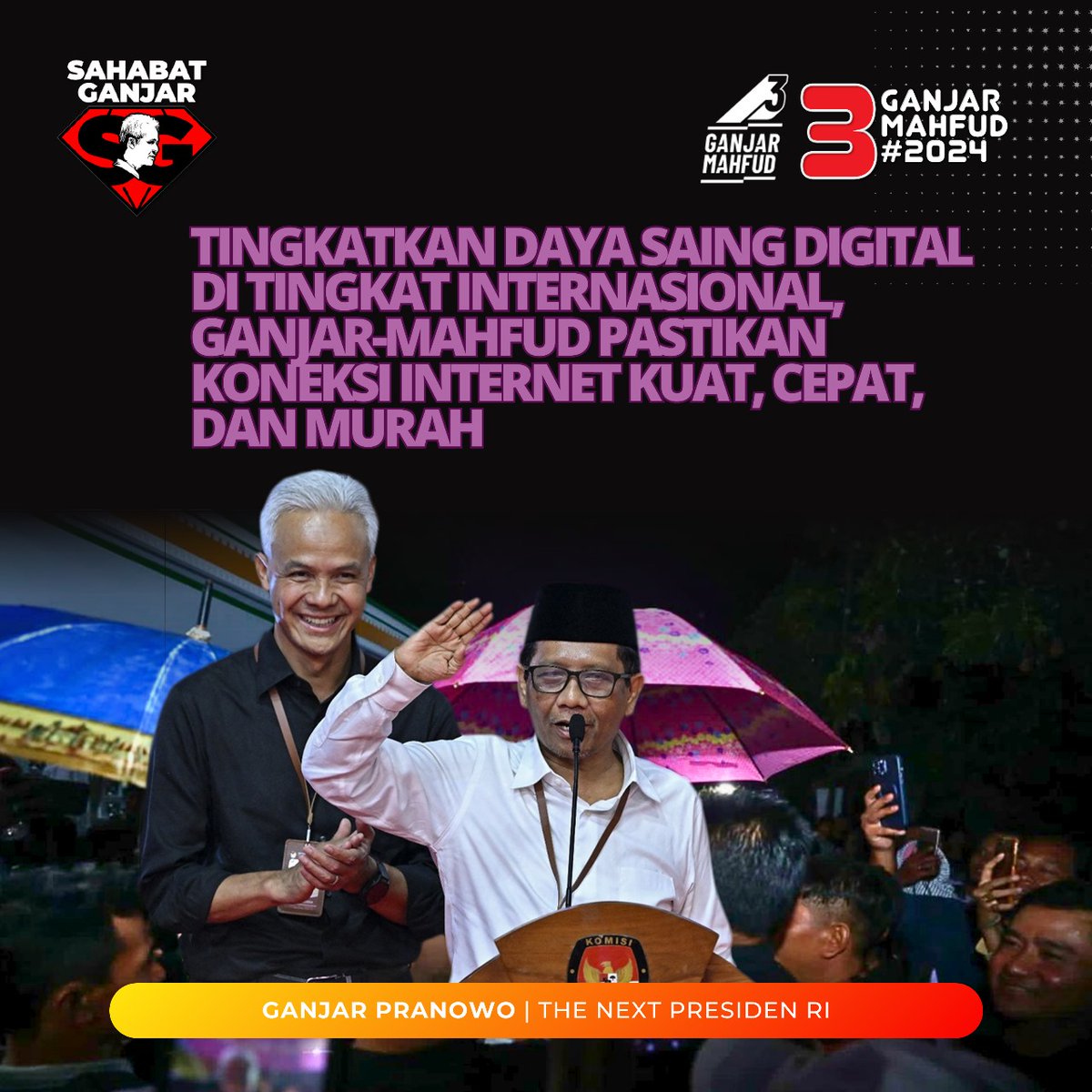 Mayoritas masyarakat yakin Ganjar-Mahfud mampu ciptakan keadilan dan mengembalikan supremasi hukum di Indonesia.
.
.
#GanjarCiptakanKeadilan