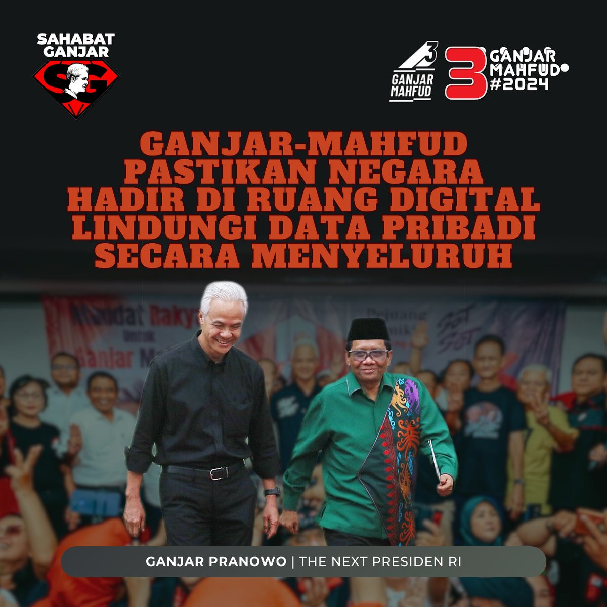 Mayoritas masyarakat yakin Ganjar-Mahfud mampu ciptakan keadilan dan mengembalikan supremasi hukum di Indonesia.
.
.
#GanjarCiptakanKeadilan