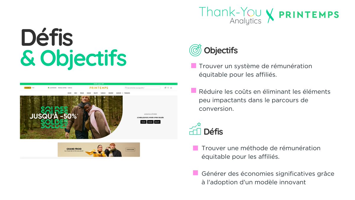 ThankYouio's tweet photo. 🌟 Nouveau Cas Client : Printemps x Thank-You Analytics🌟

Ils souhaitaient un programme d'affiliation plus équitable, Thank-You Analytics a relevé ce défi avec enthousiasme. 💪

Et devinez quoi ? Le résultat est là ! 💥

Cas client à lire ici : https://t.co/j2UaaXeJfR https://t.co/GZ3pnh4Yh4