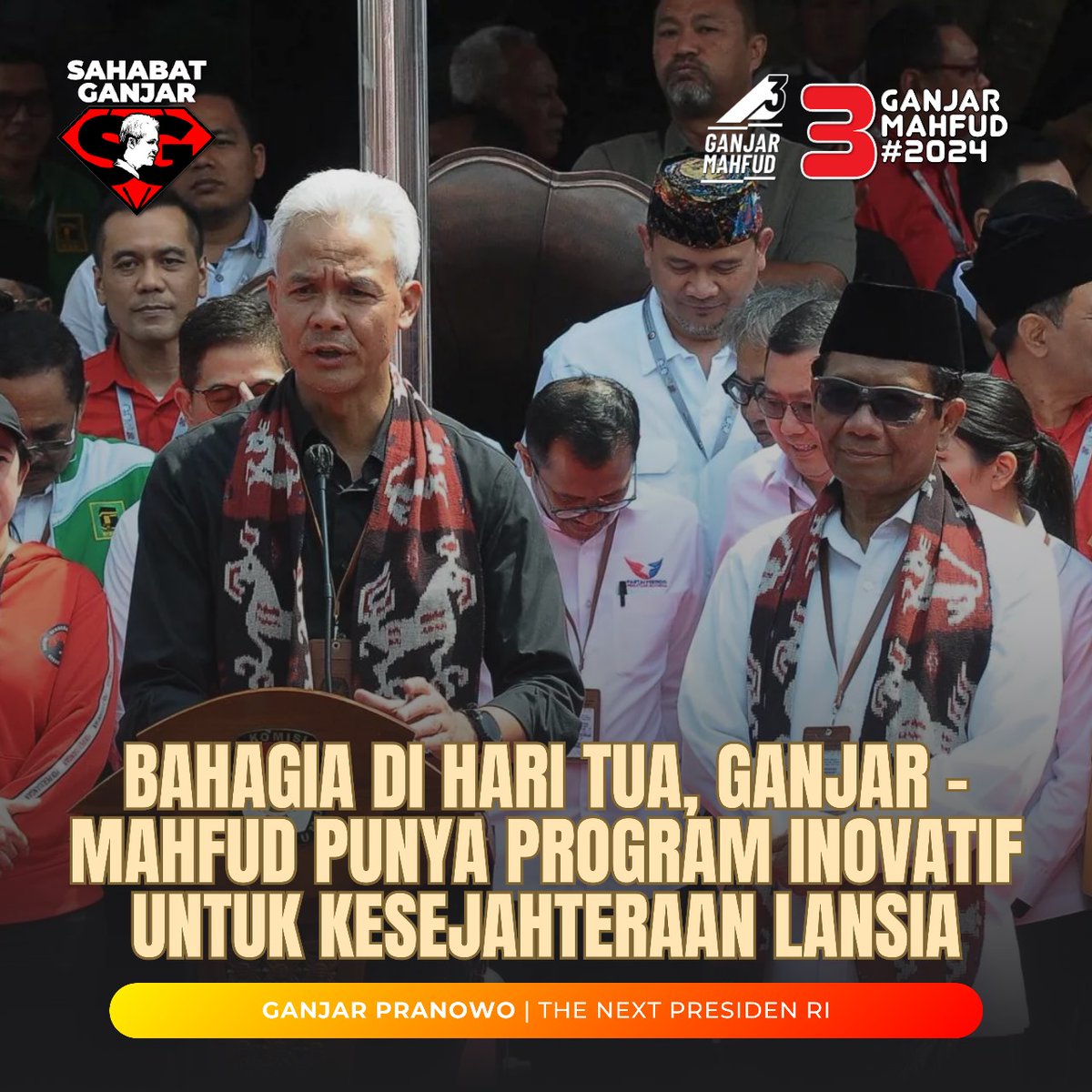 Mayoritas masyarakat yakin Ganjar-Mahfud mampu ciptakan keadilan dan mengembalikan supremasi hukum di Indonesia.
.
.
#GanjarCiptakanKeadilan