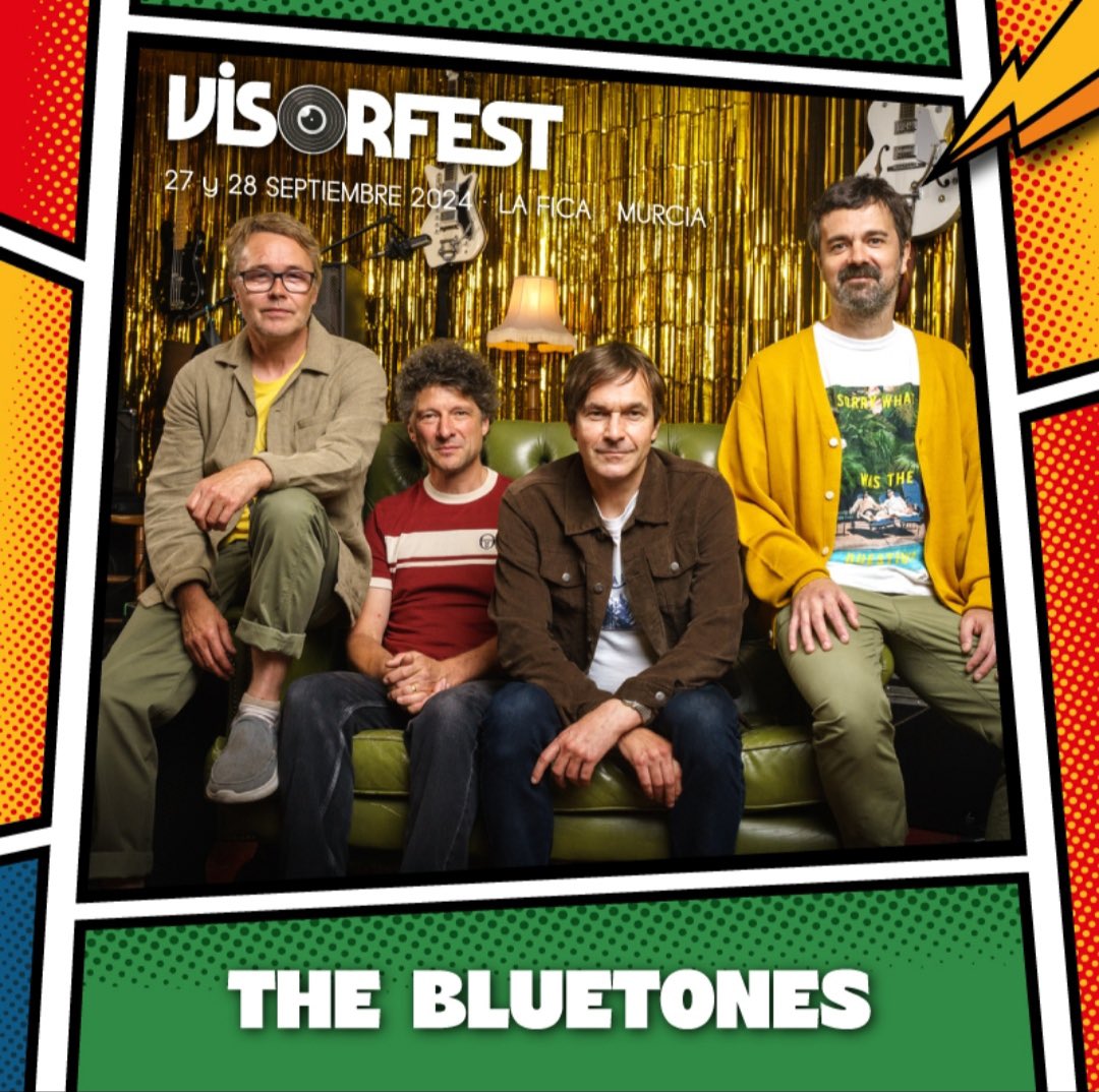 TODAY ❗️@TheBluetones announced at @VisorFest 🇪🇸🤩 The classic indie band are trailblazing the 2024 festivals! #TheBluetones #VisorFest #Indie #StradaMusicAgency