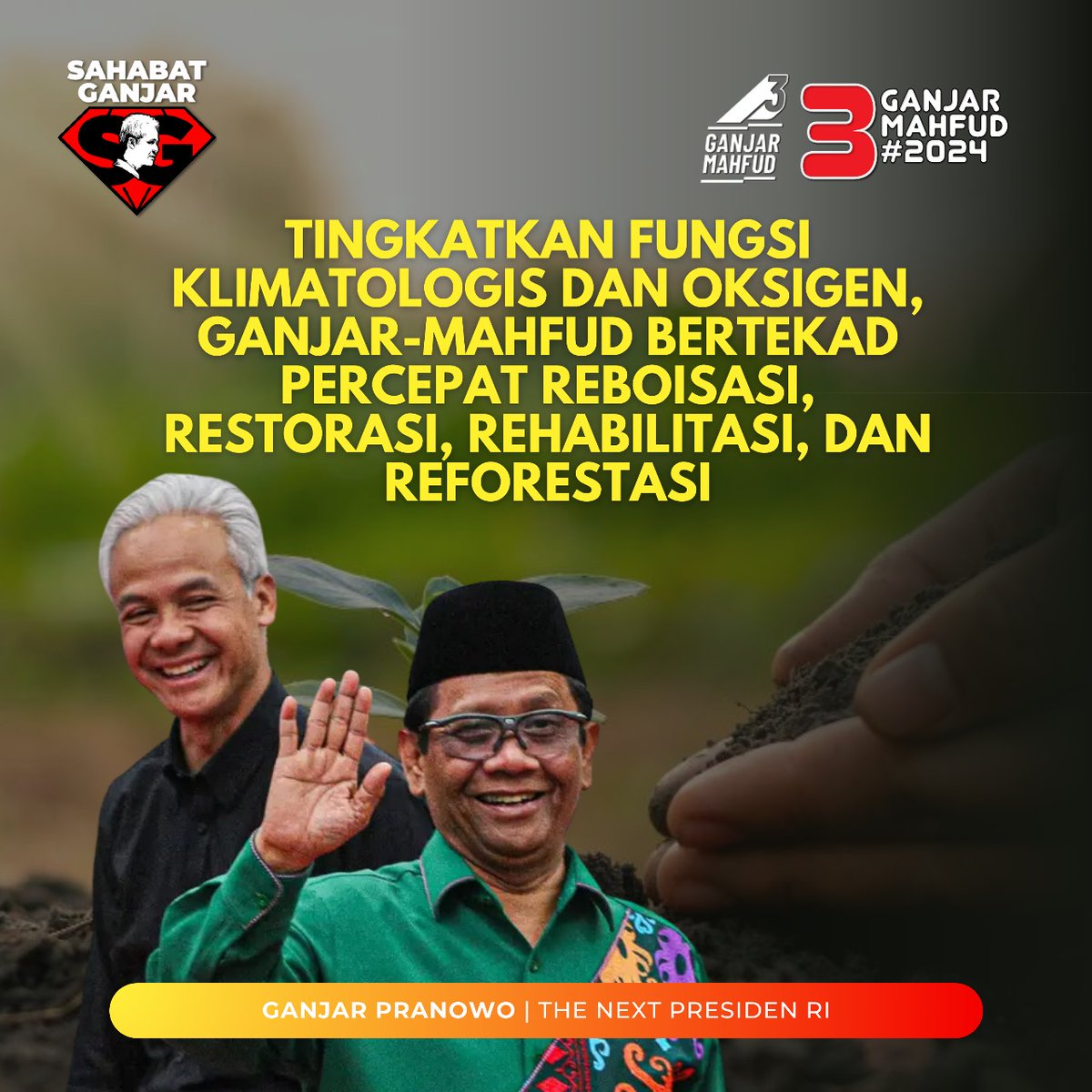 Mayoritas masyarakat yakin Ganjar-Mahfud mampu ciptakan keadilan dan mengembalikan supremasi hukum di Indonesia.
.
.
#GanjarCiptakanKeadilan