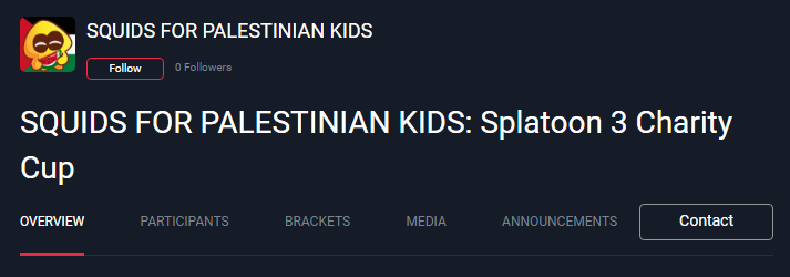 T0Y0B3N's tweet photo. How about we boost this tournament on sunday?
Double elim tournament in support of the Palestinian Children's Relief Fund, starting at 6PM GMT/7PM CET/1PM EST!
(Art prizes for the winning teams!)
Could we get some top players and teams to play this? https://t.co/8B6qQ5ryk8