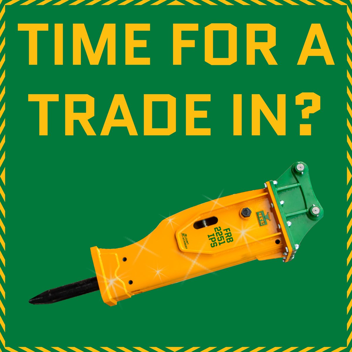 MMachinery's tweet photo. Are your excavator attachments getting tired &amp; letting you down?

…then maybe it’s time to move them on and buy something new!

Mount Machinery offer excellent trade in deals on your old attachments!

#attachmenthire #excavatortools #mountmachinery #breakers #rockbreaker https://t.co/VozSMVJ1xx