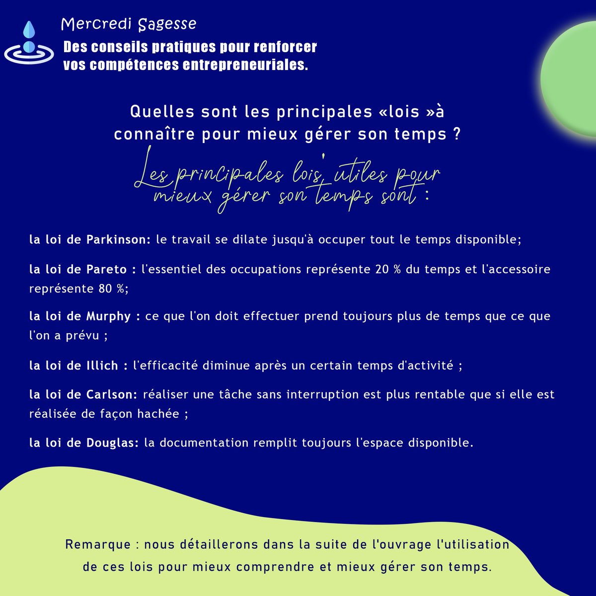 Phoenix19Digit's tweet photo. Mercredi Sagesse
Quelles sont les principales «lois »à connaître pour mieux gérer son temps ?
#Phoenix19Digitalix
#SenegalEntrepreneur
#DevXSn https://t.co/bEFI7ygBhG