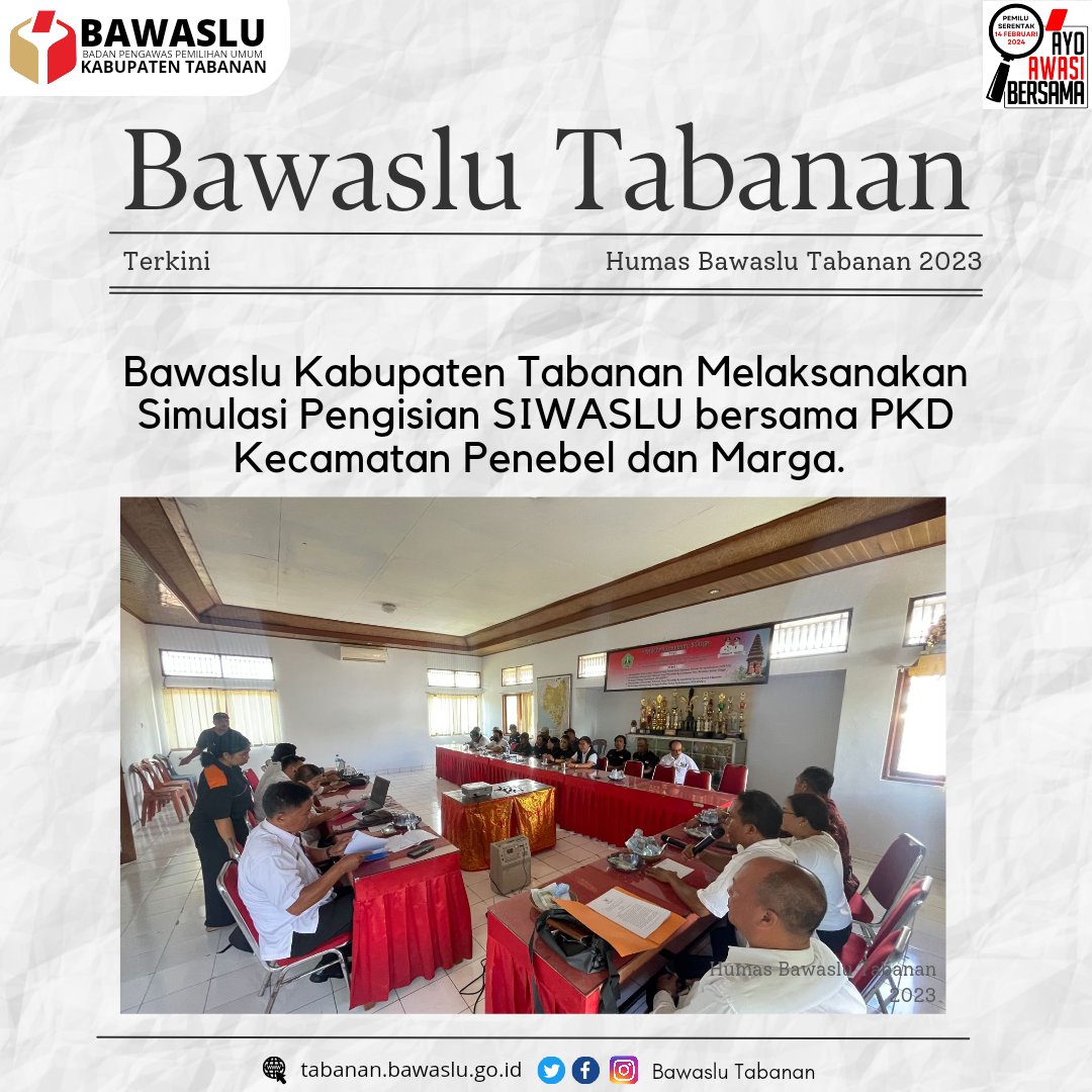 BawasluTabanan's tweet photo. https://t.co/aPGvspoKwW