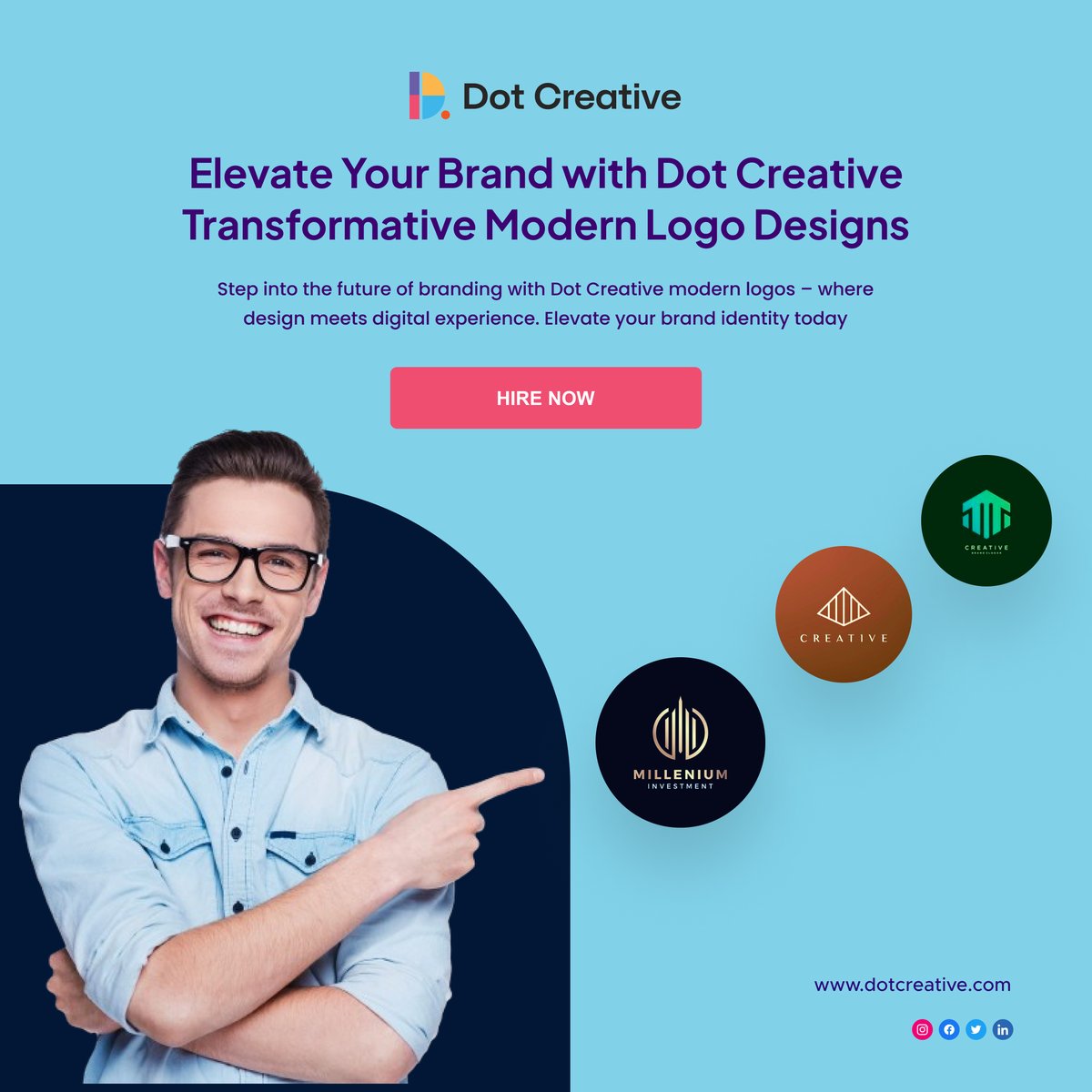 Remember when your brand felt alive? Reconnect with your customer's hearts with Dot Creative's transformative modern logos.  We capture your essence, weave your story, and design for the digital age.  Imagine impactful interactions, loyal fans, and a brand that resonates.