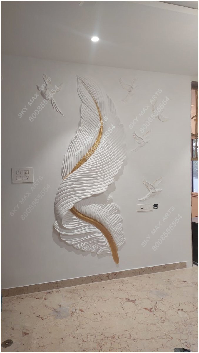 SKYMAXARTS1's tweet image. Feather Wall Mural Design at House From Kukatpally
*
*
#floraldrywallarts
#ongoingwork
#drywall
#plasterwallart
#3dwallmurals
#unique3ddrywall
#interiorwalldesign
#sculptureart
#wallpautty
#texturewalldesign
#Kukatpally
8008555554
04040033355
skymaxarts.com