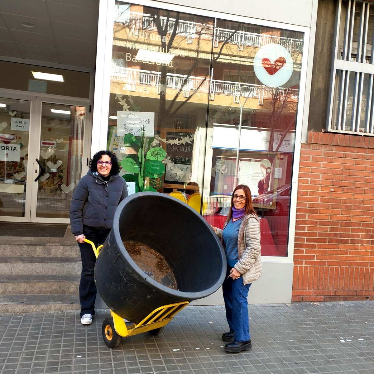 Arriba a l'escola el test gegant que haurà de contenir la nostra olivera.
Moltes gràcies a l'Institut Municipal de Parcs i Jardins <a href="/BCN_EspaiPublic/">BCN Espai Públic</a>