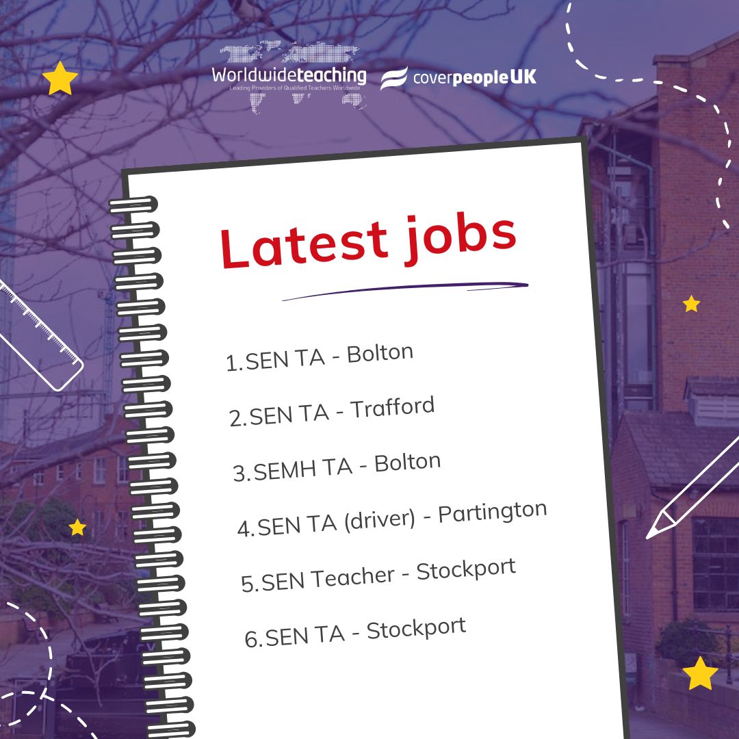 wwtandcoverp's tweet image. Calling all education professionals in Greater Manchester!

Ready for a fresh opportunity? Now is the perfect time to connect with our recruitment consultant, Sophie. Reach out to her at 0161 505 0439 / sophie@coverpeopleuk.co.uk 

#TeachingPassion #ManchesterCareers