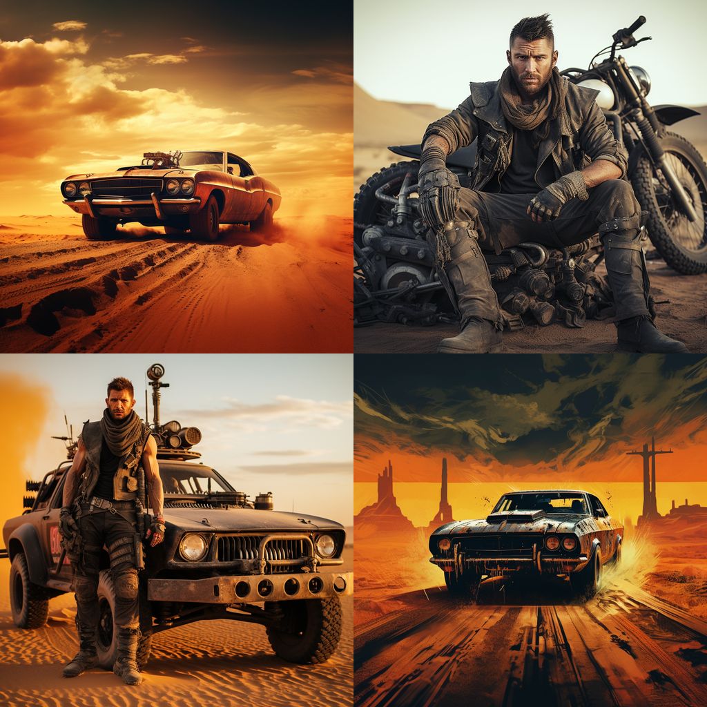smug_chicken's tweet photo. There were 264 Midjourney AI Art players yesterday, were you a #SmugChicken?

The answer was Mad Max!

🐔🟥🟥🟥🟥19%
5️⃣🟥🟥🟥🟥18%
4️⃣🟥🟥🟥🟥19%
3️⃣🟥🟥🟥12%
2️⃣🟥🟥8%
1️⃣🟥🟥🟥13%
☠️🟥🟥🟥13%

#DailyGame #AIart #Midjourney
Play at https://t.co/Sn83qlWhkC https://t.co/8APMeiywFy