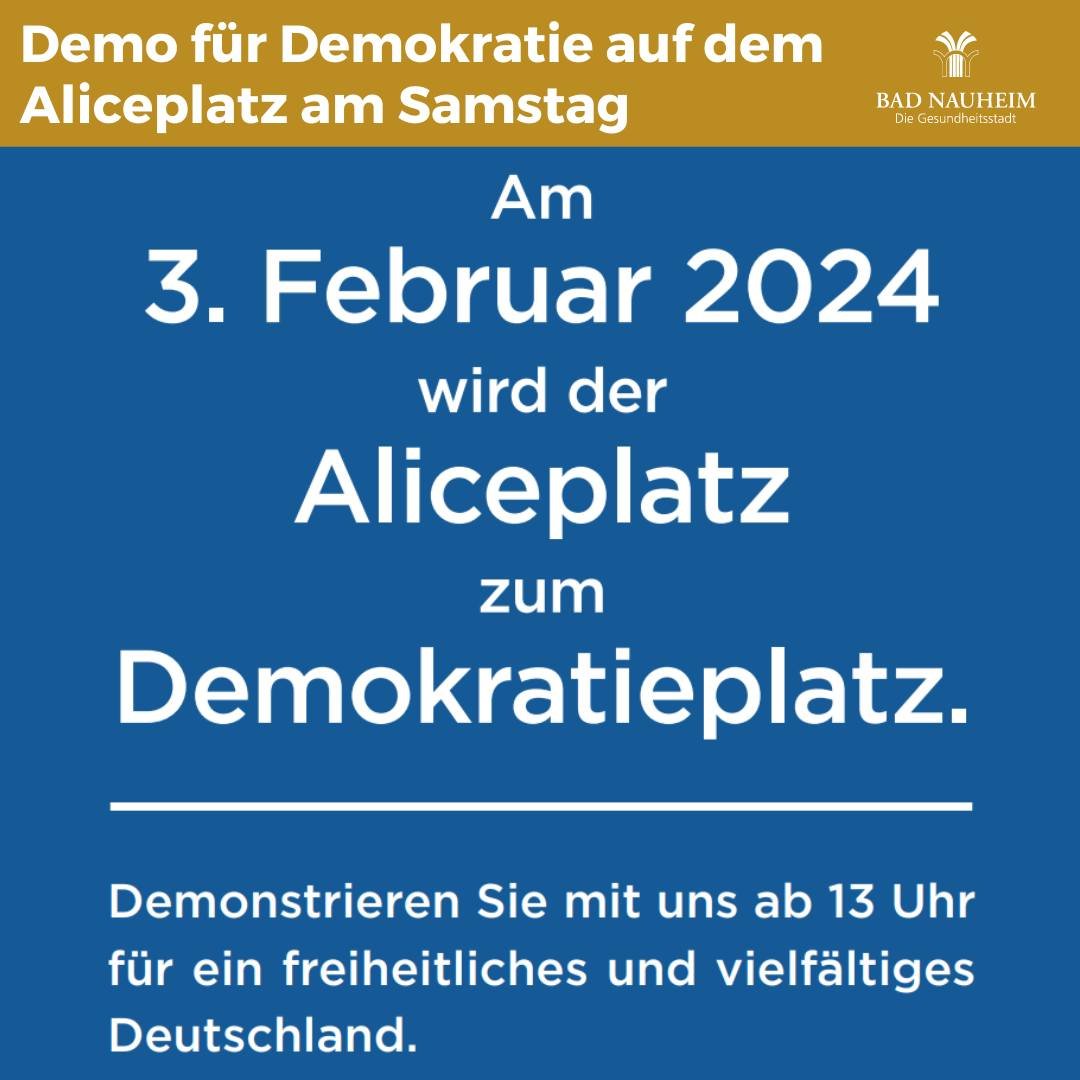 #DemoGegenRechts  #WirSindDieBrandmauer #DeutschlandStehtAufGegenRechts 

Im hessischen Bad Nauheim