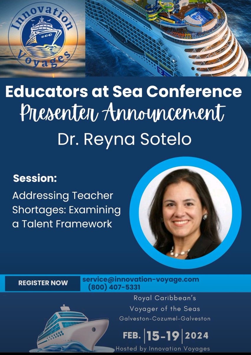 Reyna Sotelo, EdD (@reynatntp) on Twitter photo The countdown begins! <a href="/CeciliaPaz11/">Cecilia Paz</a> and I are presenting at <a href="/Voyage2Innovate/">Innovation-Voyage</a> Educators at Sea Conference on February 15-19. We are excited about learning and presenting! We hope to see you there! The countdown begins! <a href="/CeciliaPaz11/">Cecilia Paz</a> and I are presenting at <a href="/Voyage2Innovate/">Innovation-Voyage</a> Educators at Sea Conference on February 15-19. We are excited about learning and presenting! We hope to see you there!