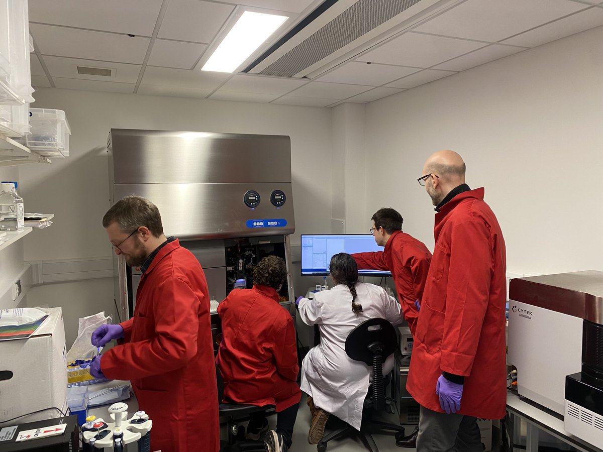 Training with @FHeuts on the one and only spectral @BDBiosciences S6 sorter in the UK at the ESI in Penryn - exciting science ahead! @UniofExeterESI @endopieectopie @RaifYuecel @Multi_Defence @ioladom #cytometry