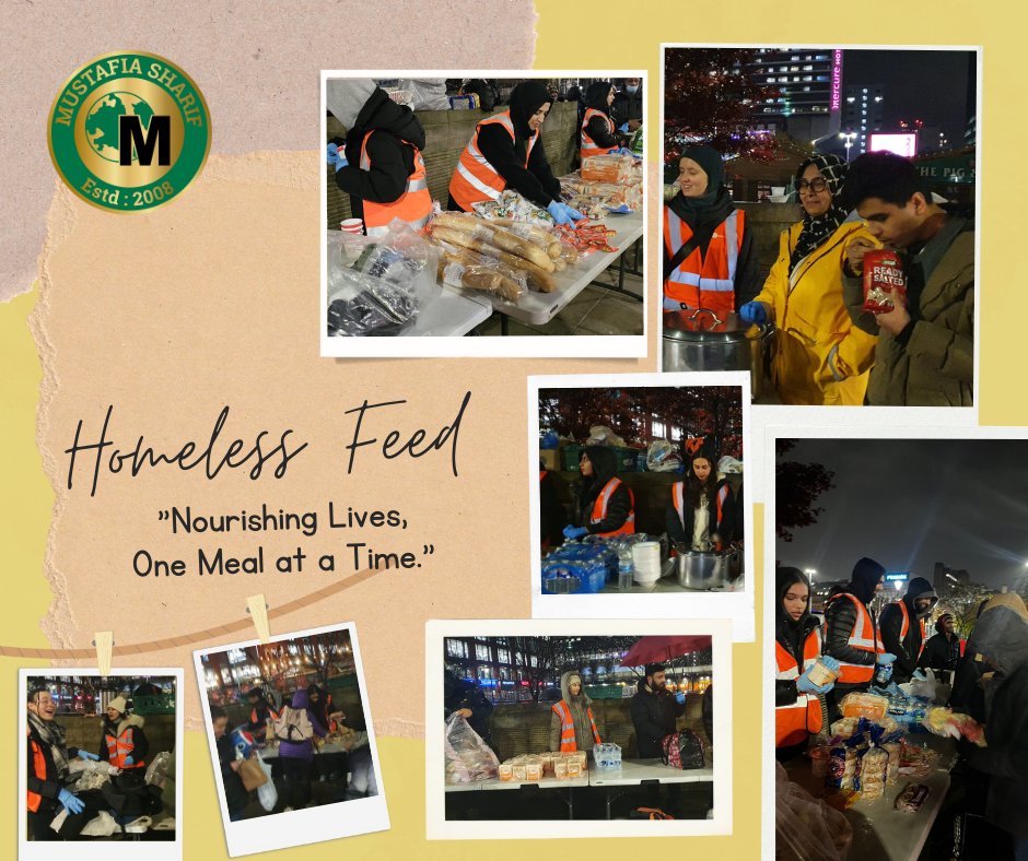 Hunger knows no address. That's why our volunteers hit the streets of #Piccadilly twice a week with free meals and open hearts. We believe in compassion and community, one nutritious bite at a time. Join the fight against #homelessness with #MustafiaSharifCharity.