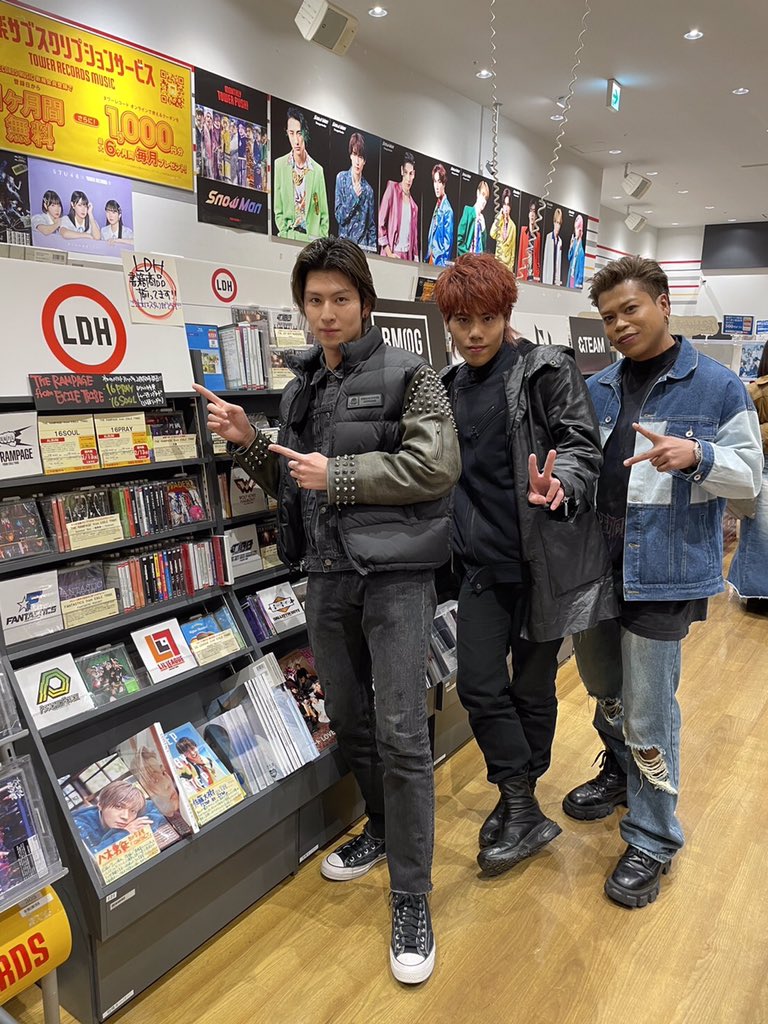 あっちこっちランペ／ TOWER RECORDS新潟店に #LIKIYA #長谷川慎 #後藤