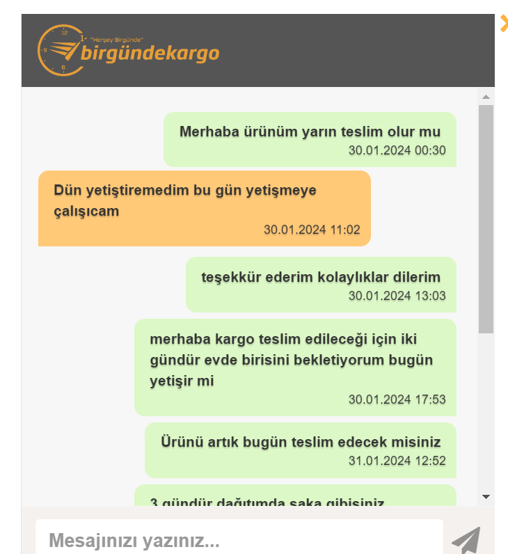 kevseruc's tweet photo. @pullandbear densipariş verdiğim ürünü üç gündür dağıtıma çıkartarak teslim etmeyen sonrasında evde olmadığımı ileten çok sevgili neydiği belirsiz kargo firması @BirGundeKargo hiçbir alandansizlere ulaşamıyorum bana evde olmadığım notunu düştüğü gün kargo çalışanının attığı mesaj https://t.co/xzO0ZEu27y