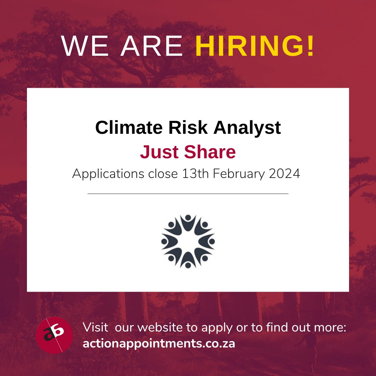 actionappntmnts's tweet image. VACANCIES! Action Appointments is recruiting 2x positions for @JustShareSA. View the links below for more information.

Programme Director:
actionappointments.co.za/vacancies/just…
Climate Risk Analyst:
actionappointments.co.za/vacancies/just…

#hiring #climatechange #parisagreements #inequality #justtransition