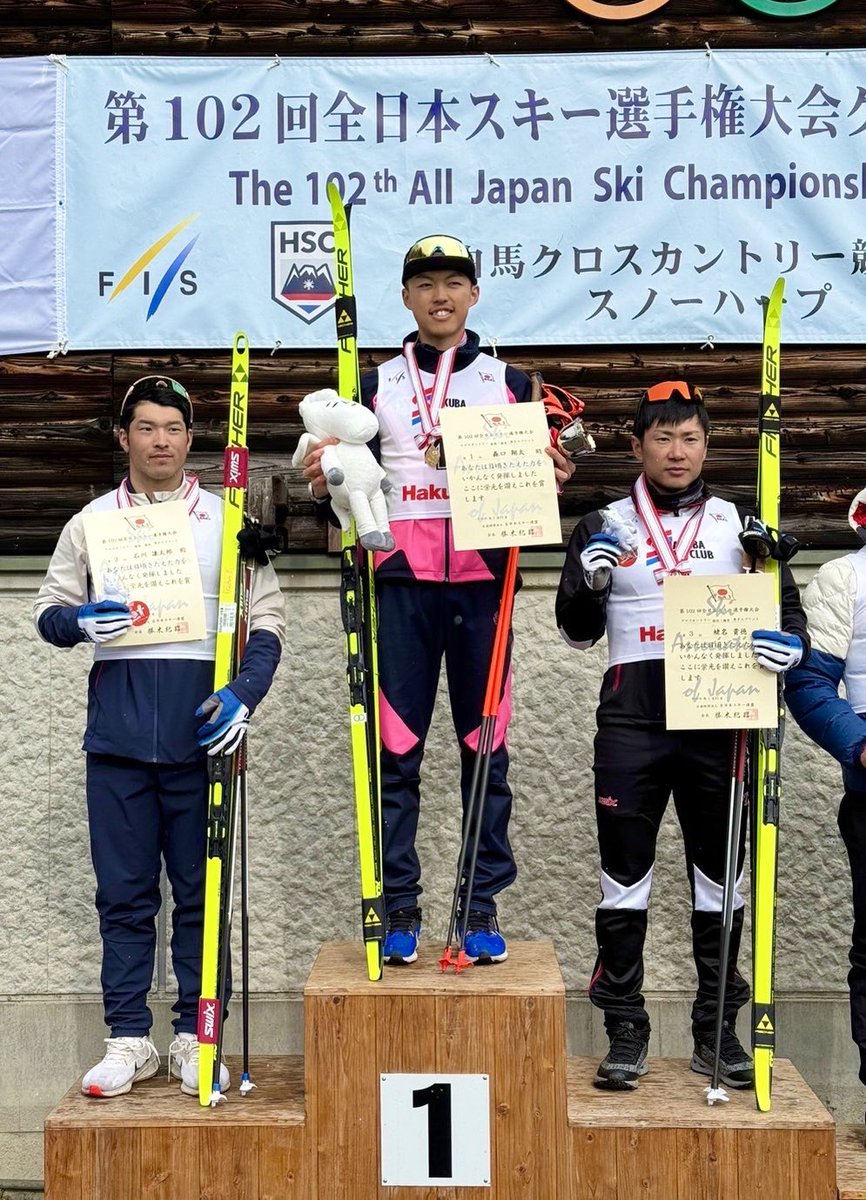 【結果速報】
#全日本スキー選手権大会 クロスカントリー競技

森口翔太さん（文理学部4年）が男子スプリント1.4kmクラシカルで優勝🥇！！

本学スキー部男子では11年ぶりの全日本選手権優勝となります⛷✨

#日本大学スキー部⛷
#日本大学
#NihonUniversity
#クロスカントリースキー
#XCSki
#XCSkiing