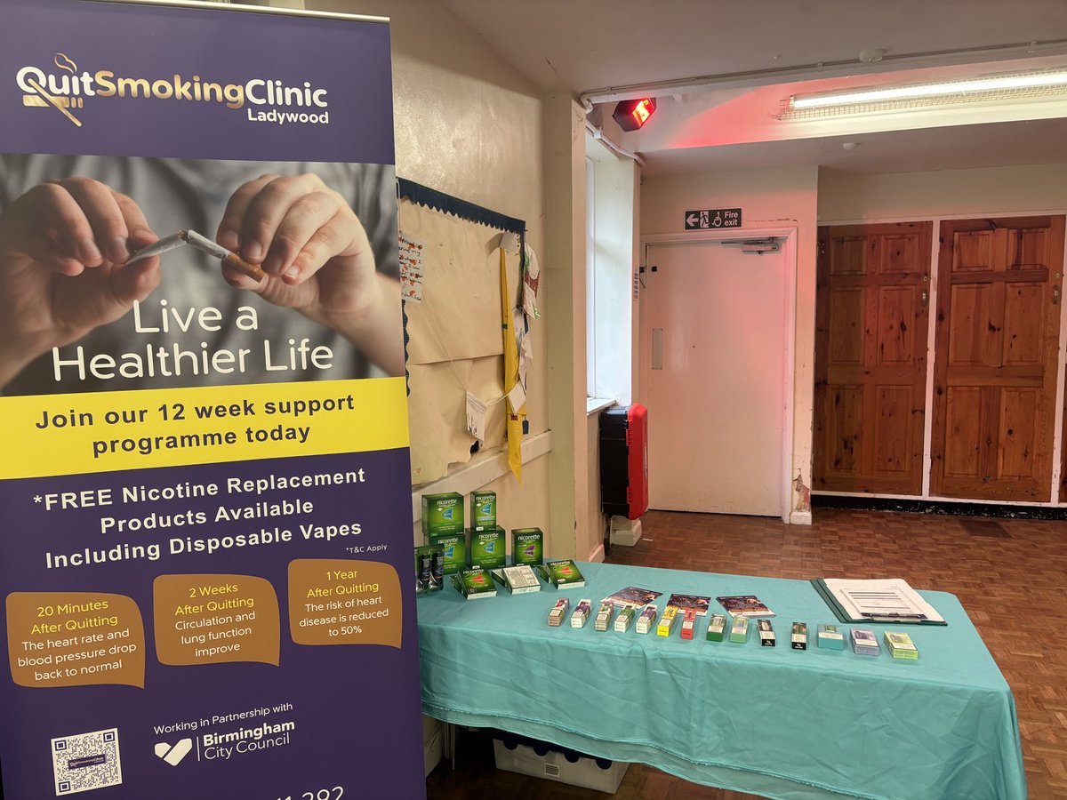 samatquinton's tweet photo. Would you like to stop smoking ? 

There is a free , drop-in , Quit Smoking Clinic today at St Boniface Church , Quinton Road West , until 12.30pm 👇

⁦@QuintonB32News⁩ ⁦@QuintonoticeB32⁩ ⁦@RobPocock1⁩ ⁦@PreetKGillMP⁩ https://t.co/LYXks1gaZ9