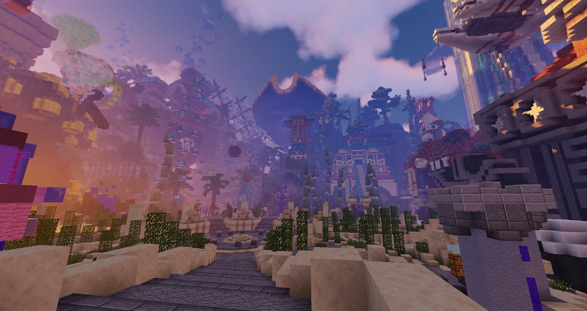 Adsson9's tweet image. Arcade lobby 🏞
build with @bulbwaves 

#MinecraftNSFW #minecraft #MinecraftServer #minecraftbuild 
#arcade #render