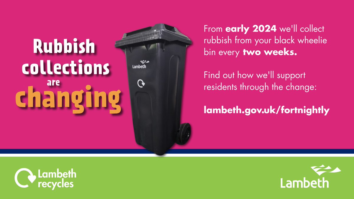 🚨 From April 2024, your black rubbish bin will be emptied every two weeks. 🚨 ♻️ Recycling collections from your green bin, as well as food and garden waste collections, will remain weekly. Here's how to prepare for this change 👇 🧵 orlo.uk/PBbPC