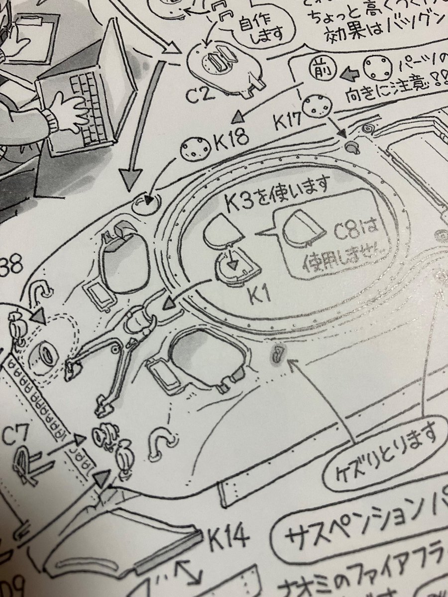 『パンツァーアナトミア』(藤田幸久さん、大日本絵画)落掌いたしました!ありがとうございます。詳細な模型工作ガイドに感動します。あとキャラクターデザインのラフにワクワクしました。福田ァ! 