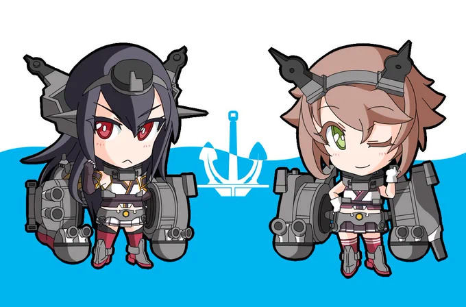 #女の子二人のイラストを貼る見た人もやる 