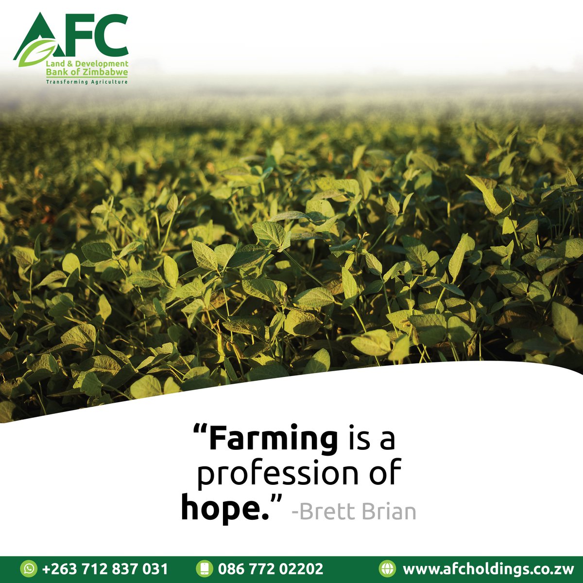 #TransformingAgriculture Through AFC Land  & Development Bank