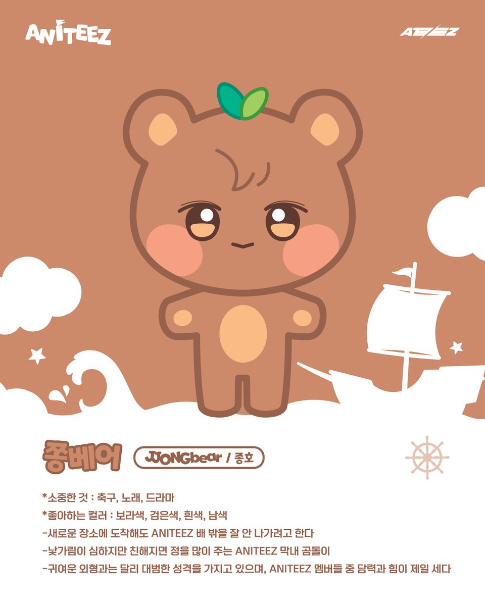 ATEEZofficial's tweet photo. [⛵] ANITEEZ(애니티즈) Concept Card
 
Our Adventures Never Stop🌊
 
#종호 #JONGHO
#쫑베어 #JJONGbear
#ATEEZ #에이티즈 #ANITEEZ #애니티즈 https://t.co/bJj4LjpxAL