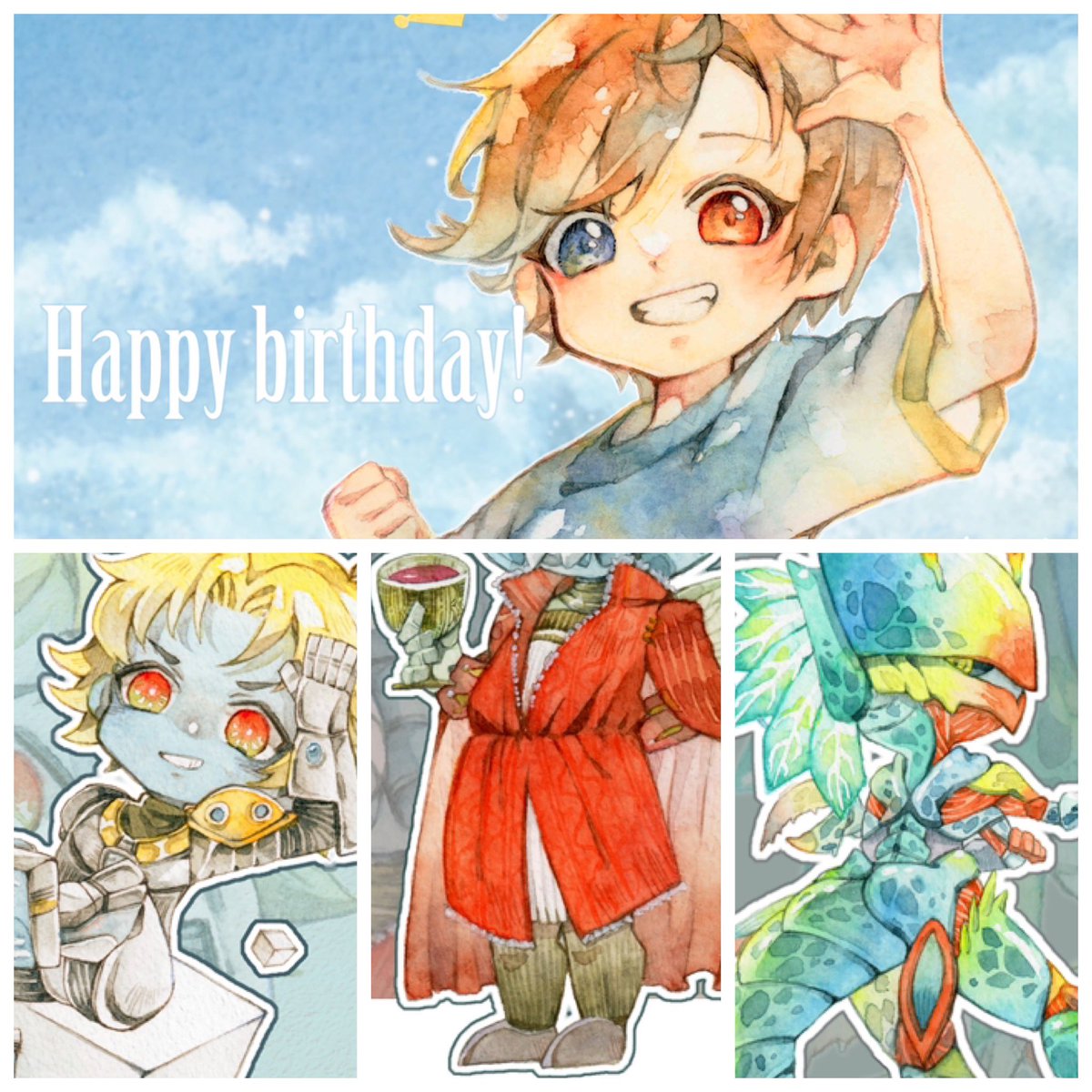 #今月描いた絵を晒そう
\\\\٩( 'ω' )و //// 