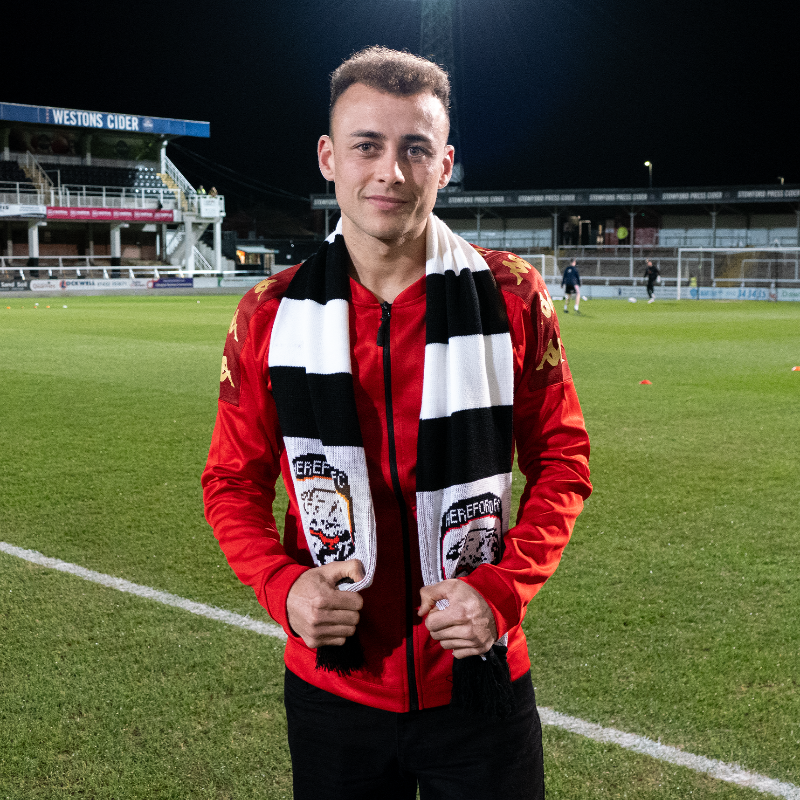 HerefordFC's tweet photo. Welcome to Edgar Street, Lewis! ποΈ
Left back, @LewisHudson3 joins the Bulls from Rushall Olympic! π
#COYW | #WelcomeLewis