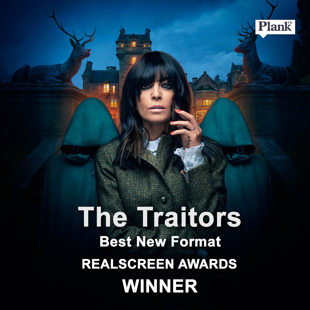 Plank PR (@plankpr) on Twitter photo Congratulations to The Traitors team for winning a #RealscreenAward for Best New Format! 🎉
#TheTraitors <a href="/realscreen/">Realscreen</a> <a href="/studiolambert/">Studio Lambert</a> Congratulations to The Traitors team for winning a #RealscreenAward for Best New Format! 🎉
#TheTraitors <a href="/realscreen/">Realscreen</a> <a href="/studiolambert/">Studio Lambert</a>
