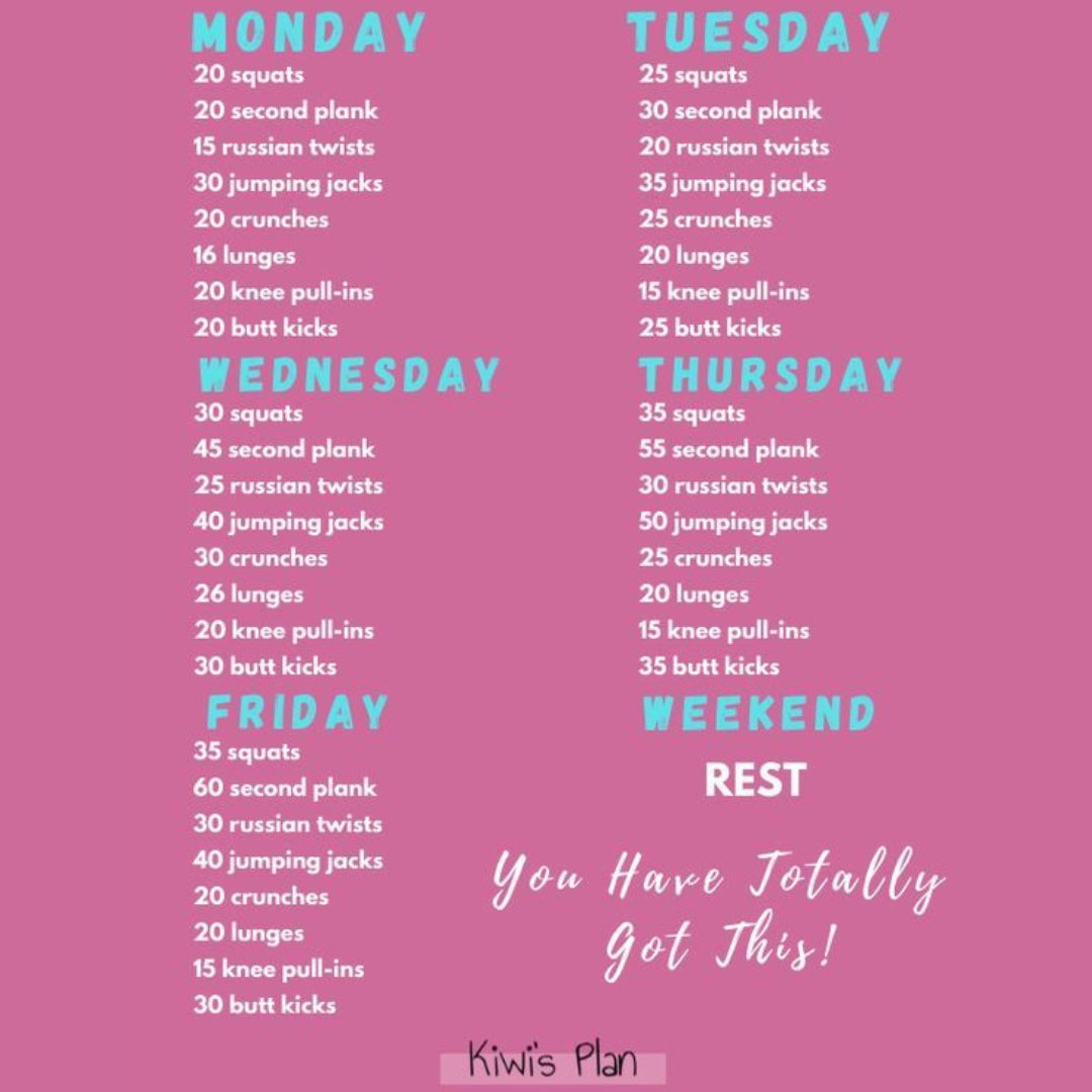 SPORTSLLC1's tweet image. Kiwi&apos;s Plan will help you glow up in one month. As February approaches, challenge yourself to be a healthier version of you. 

#SportsPT #MonthlyRoutine #AtHomeExercises #GlowUp