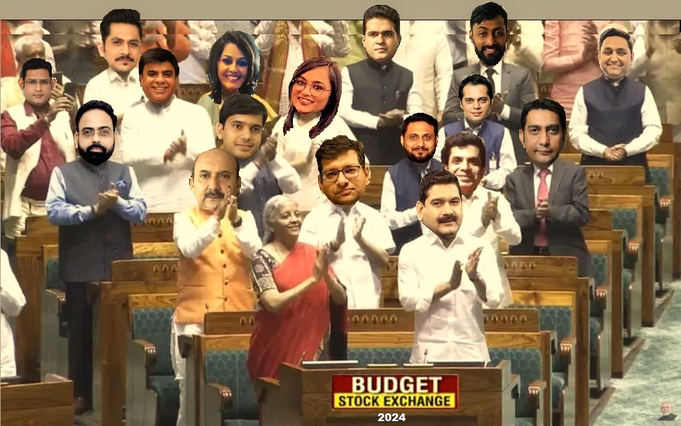 BatmanTrade's tweet photo. @AnilSinghvi_  @iamrakeshbansal @kunalsaraogi @SandeepKrJainTS   @vikassethi_SF @s_sedani05 @21Himanshugupta  @MadhusudanKela @NileshShah68 @Raamdeo 
Ready For #BudgetOnZee
🔵 BUDGET STOCK EXCHANGE
🔵 BUDGET BIG PANEL
🔵 BUDGET महासभा

" तन से स्टूडियो में मन से Parliament में " https://t.co/x0HHkI2QvB