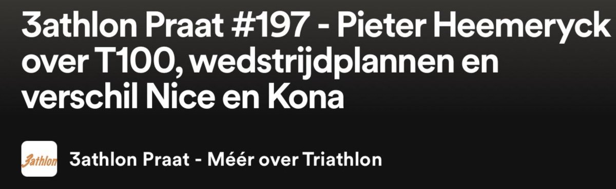 De nieuwste 3athlon Praat staat online! 🎧 👉 3athlon.nl/3athlon-praat-… #triathlon #triatlon #3athlon #podcast