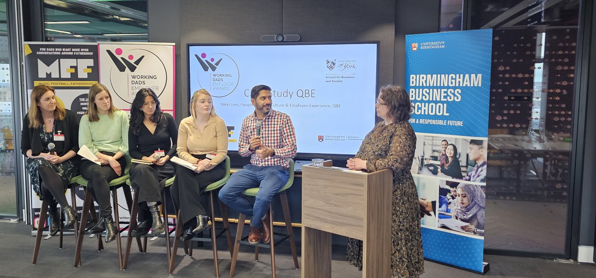 UoY_SBS's tweet photo. 📢 @WorkingDadsEA written and video case studies are now available.
Congratulations to @eonenergyuk (Flexible Working), @PwC_UK (Support for Returning Fathers), @bmj_company (Leadership and Culture) and @QBE (Parenting Policies) 👏
🔗 https://t.co/PnsciO0IAJ
#WorkingDads https://t.co/MKyx52BxxG