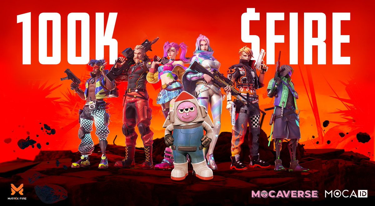 Mocaverse💼🪐 (@moca_network) on Twitter photo MATR1X x Mocaverse 👁️
We're giving away 100K $FIRE to celebrate our strategic partnership with <a href="/Matr1xOfficial/">MATR1X FIRE</a> & Shard Rush⛏️
Moca ID holders:
🏃Follow <a href="/Matr1xOfficial/">MATR1X FIRE</a> <a href="/Matr1x_io/">MATR1X</a> <a href="/MocaverseNFT/">Mocaverse (old account)</a> & <a href="/MOCAFoundation/">MOCA Coin</a>
💥Complete Shard Rush Base Goal
Register: mocaverse.xyz/mission/8efce6… MATR1X x Mocaverse 👁️
We're giving away 100K $FIRE to celebrate our strategic partnership with <a href="/Matr1xOfficial/">MATR1X FIRE</a> & Shard Rush⛏️
Moca ID holders:
🏃Follow <a href="/Matr1xOfficial/">MATR1X FIRE</a> <a href="/Matr1x_io/">MATR1X</a> <a href="/MocaverseNFT/">Mocaverse (old account)</a> & <a href="/MOCAFoundation/">MOCA Coin</a>
💥Complete Shard Rush Base Goal
Register: mocaverse.xyz/mission/8efce6…