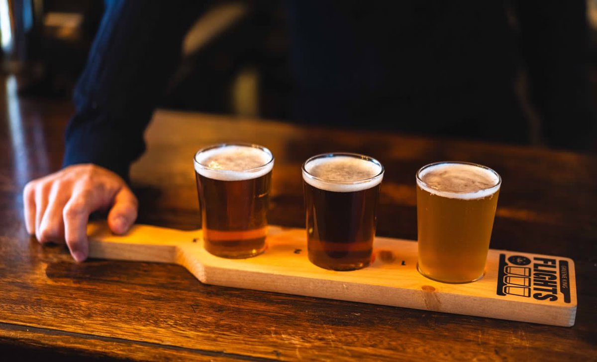 Try one of our Greene King ales today-A beer paddle of three different 1/3 pints glasses and see which you like the best!