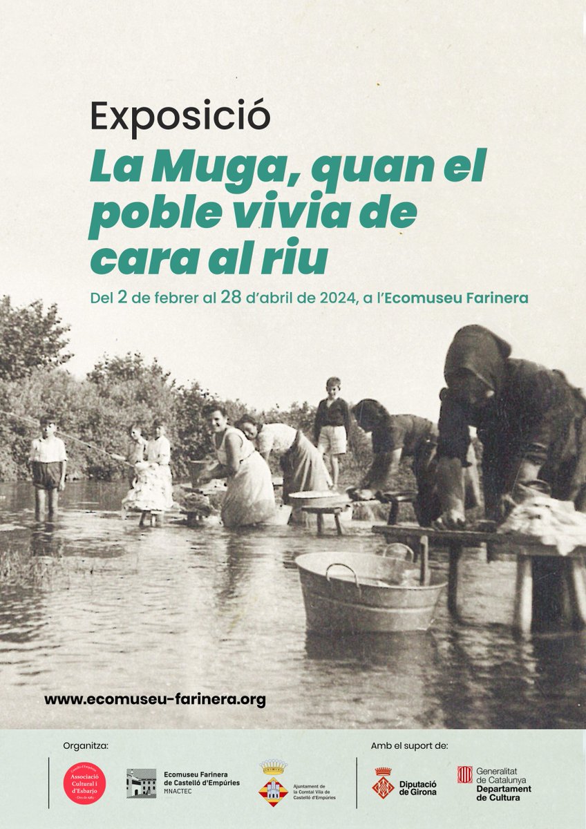 AHGirona's tweet photo. Exposició “La Muga, quan el poble vivia de cara al riu”
https://t.co/wSnqoOPar8 @Castello_Emp Associació Cultural i d'Esbarjo de Castelló d'Empúries #MNACTEC
@patrimonigencat #XAC https://t.co/XZM3tyrDF8