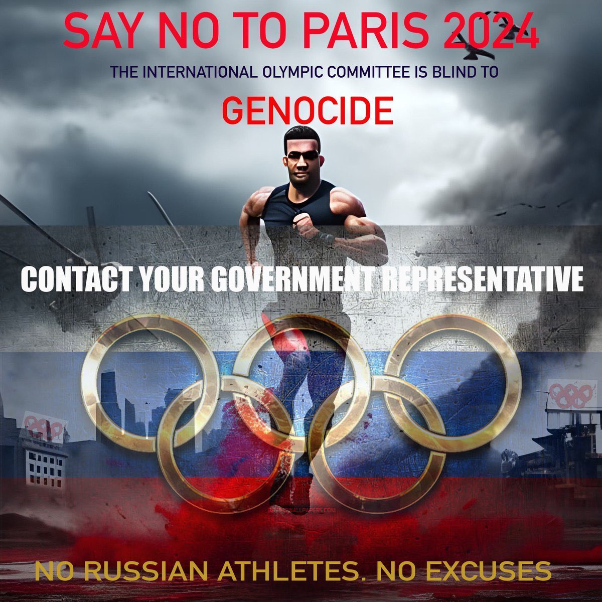 @UpsssOhJe #BoycottOlympics2024 #RussiaIsATerroristState