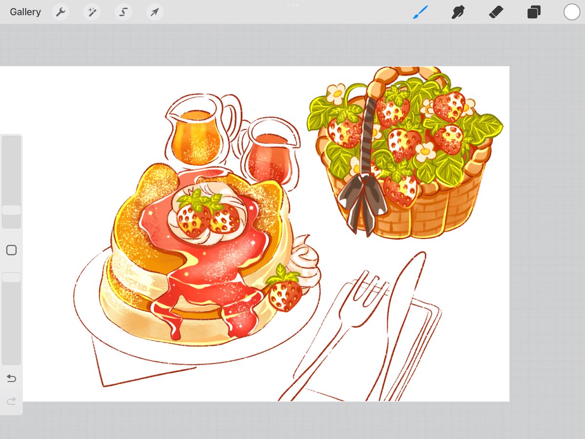 「 stawberry cat theme banner wip!  」|꒰ rain ꒱のイラスト