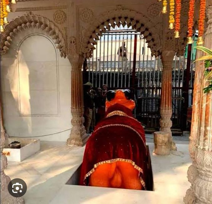 rishibagree's tweet photo. The Court Allows the Hindu side to offer prayers inside the GyanVapi Mosque. Puja is to begin in 7 days.

Nandi Maharaj has been waiting for Mahadev. 
With Mahadev's blessing, Nandishwar's wait will soon be over https://t.co/SuaFZQ6uYg