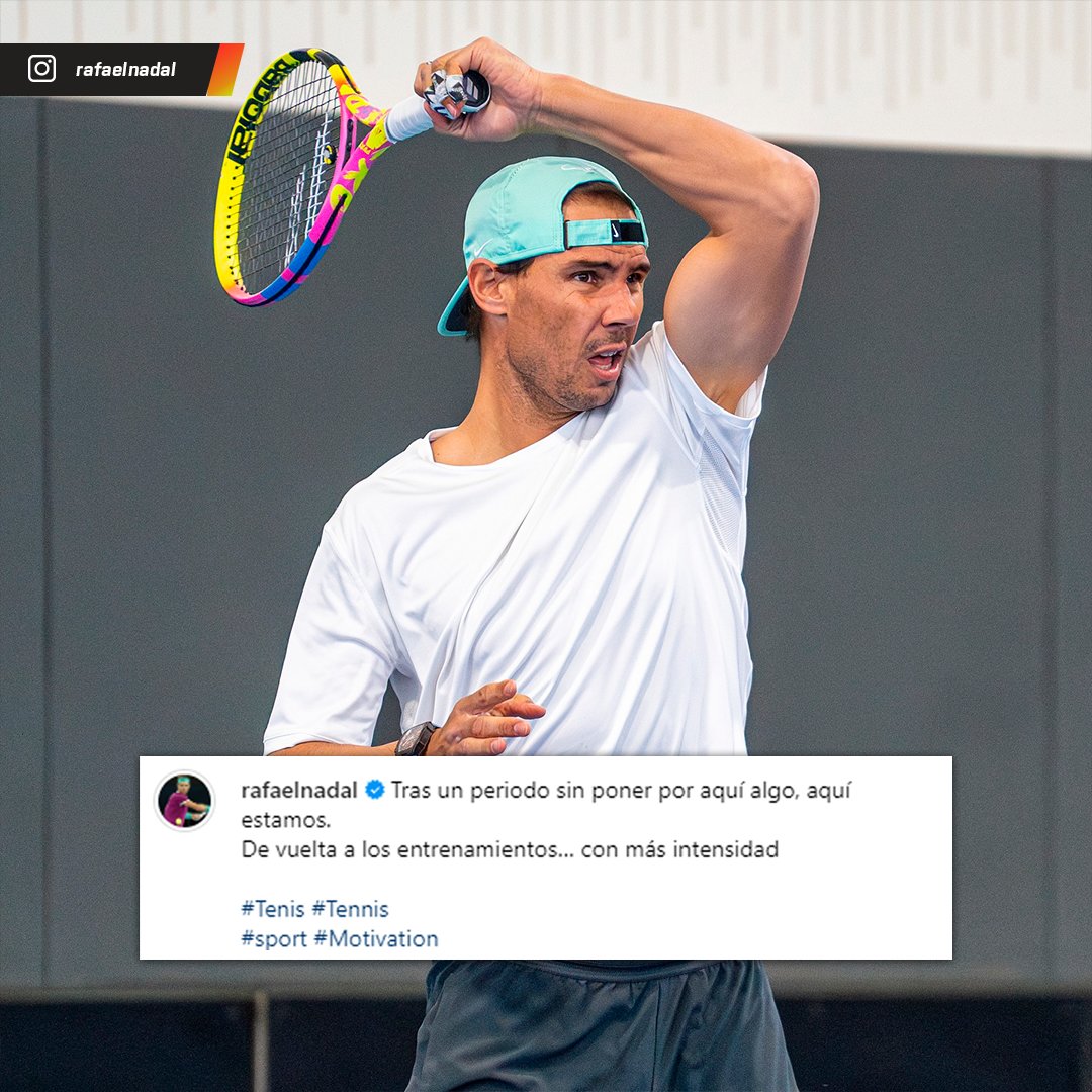 ESPNtenis's tweet photo. ¡Hoy sí que es un #BuenMiércoles para todos los #Rafans! 🐂🔥Rafael Nadal anunció su vuelta a las pistas tras la lesión sufrida en #Brisbane. https://t.co/OprQFlehFl