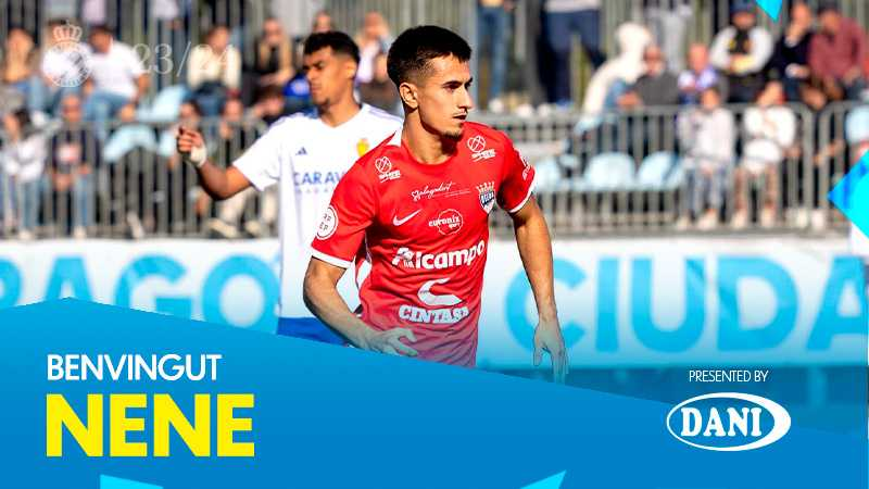 El Espanyol anuncia la incorporación de Daniel Rueda "Nene", delantero del Utebo y que ha anotado 4 goles esta temporada. El jugador firma hasta 2026.