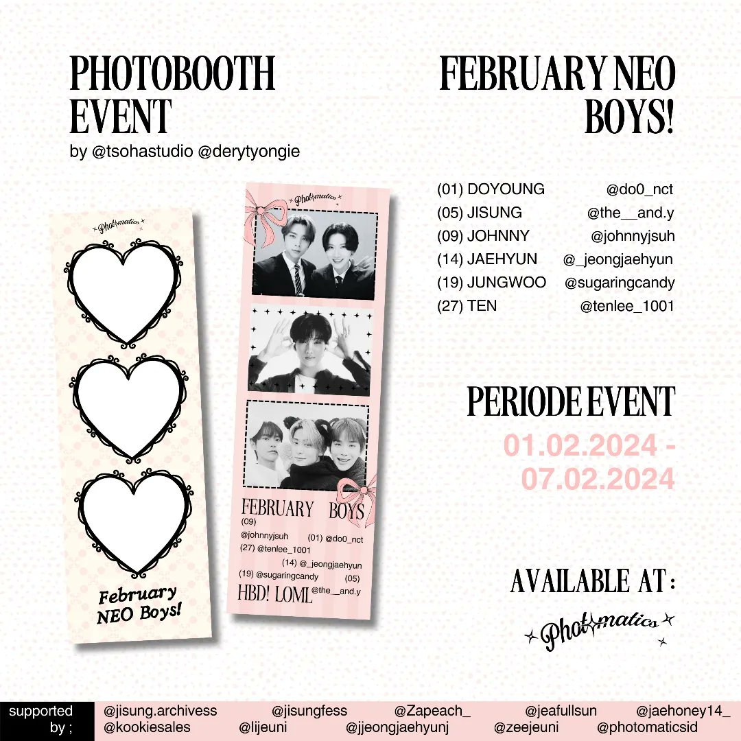 PHOTOBOOTH EVENT FEBRUARY NEO BOYS! tweet media