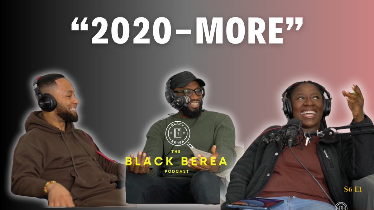 BlackBerea's tweet photo. NEW #BlackBereaPodcast EPISODE! 🎙️
Season 6 Episode 1 - "2020 More" (New Year Goals, Crossover Services &amp; TB Joshua)

Youtube: https://t.co/JGGa8Ys2lT
Spotify: https://t.co/KmzgeP2YKC
Google Podcasts: https://t.co/VQXRohw2Fc
Soundcloud: https://t.co/egl32utxc3 https://t.co/iNOAvj0zHB