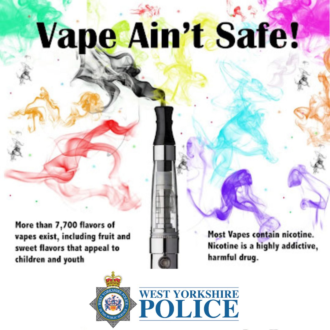 bingleygrammar's tweet photo. This weeks online assembly raised awareness about vaping, thank you to @westyorkspolice for provided lots of useful information and advice on how to get help #westyorkshirepolice #bingleygrammar #raisingawarenes https://t.co/IvOLTkn5Q6